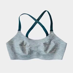 Knix Gray Cross-Back Bra Intimates & Sleepwear